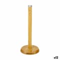 Miniatyrbild 1 av 2: Hushållspappershållare Quttin Brun Bambu Silvrig 16 x 16 x 33,5 cm (12 antal)