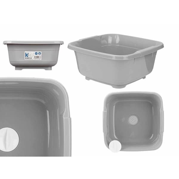 Tvättbalja Kinvara 03 1071 Grå Plast 11 L (12 antal)