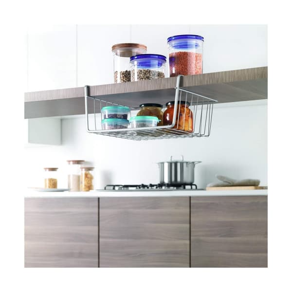 Organizer til køkkenskab Metaltex Kanguro 30 x 26 x 14 cm Grå
