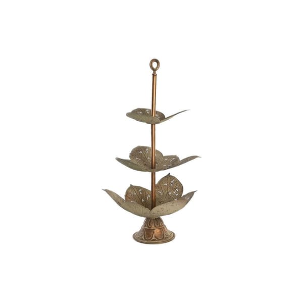 Frugtskål DKD Home Decor Gylden Metal 42 x 42 x 80 cm