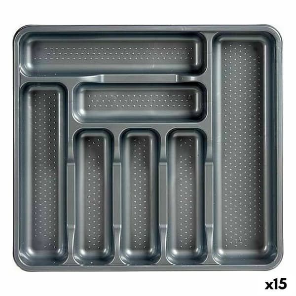 Bestikholder Kinvara 041188 Grå Plastik 39 x 5 x 42,5 cm (15 enheder)
