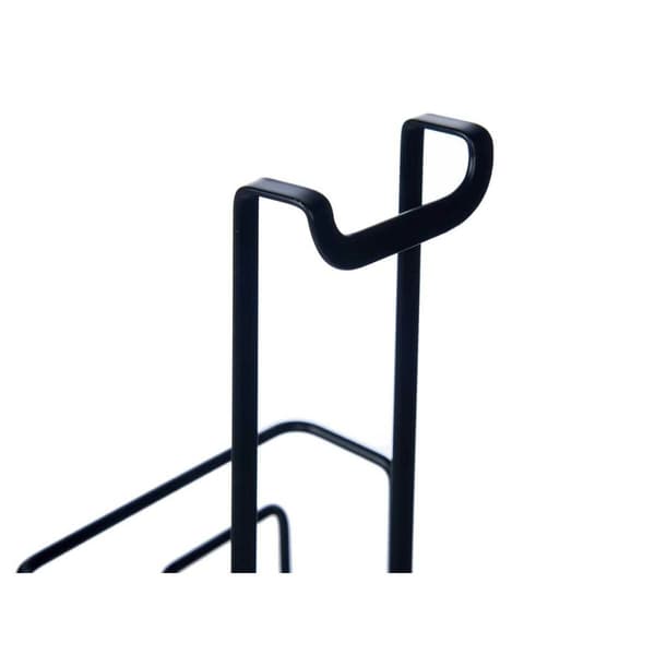 Køkkenredskaber Stand Kinvara W7134 Sort Jern 27 x 37 x 9 cm Stegepande låg (6 enheder)