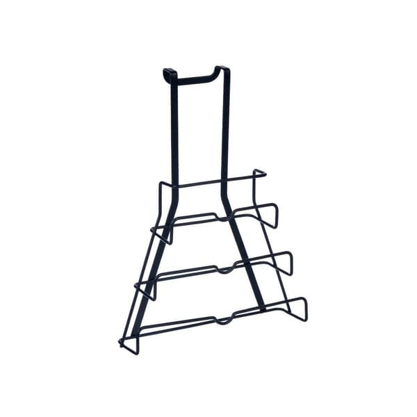Køkkenredskaber Stand Kinvara W7134 Sort Jern 27 x 37 x 9 cm Stegepande låg (6 enheder)