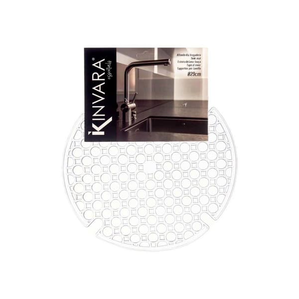 Skridsikker Måtte Kinvara 29100272 Gennemsigtig Plastik 29 x 0,1 x 29 cm Vask (12 enheder)