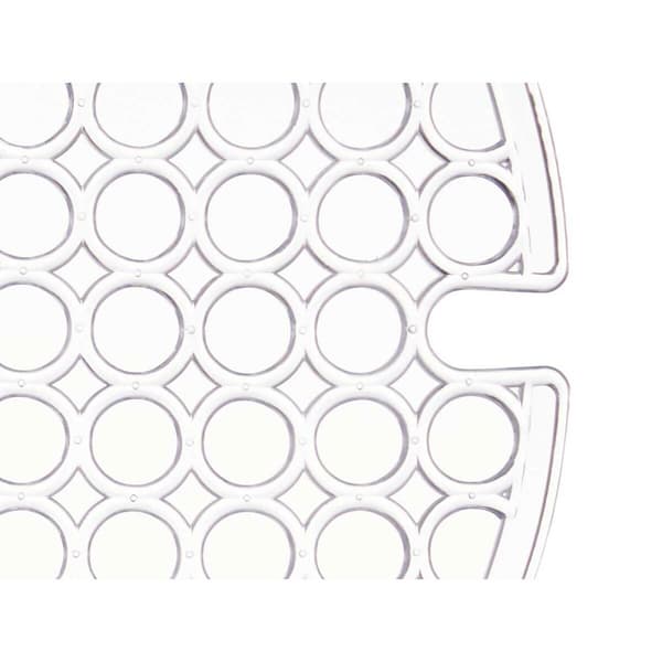 Skridsikker Måtte Kinvara 29100272 Gennemsigtig Plastik 29 x 0,1 x 29 cm Vask (12 enheder)