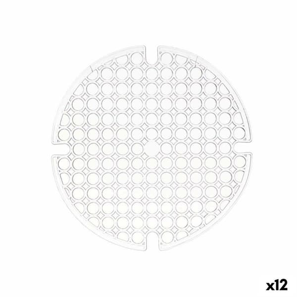Skridsikker Måtte Kinvara 29100272 Gennemsigtig Plastik 29 x 0,1 x 29 cm Vask (12 enheder)
