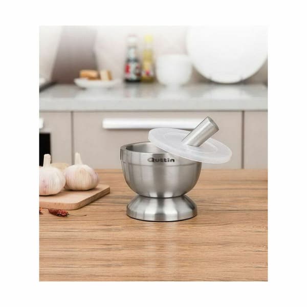 Køkkenmørtel Quttin Rustfrit stål Stål 9,8 x 8,2 cm Anti-Skrid (6 enheder)