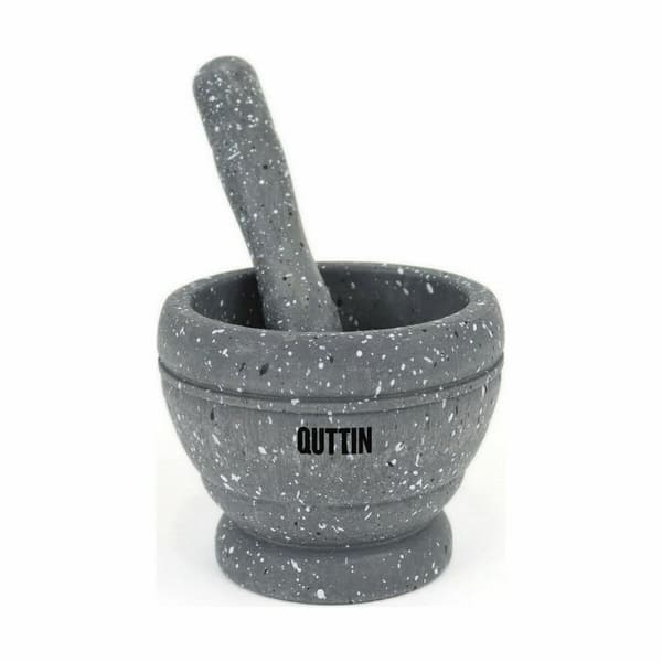 Køkkenmørtel Quttin Plastik 11 x 9 cm Sort (12 enheder)