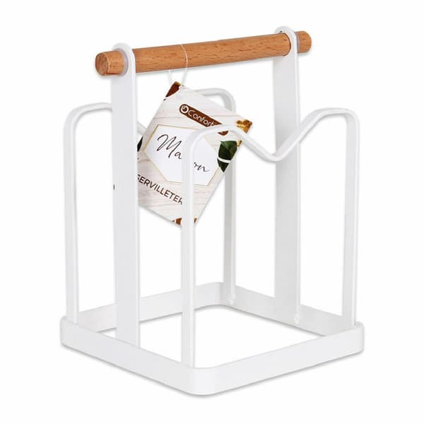 Servietholder Confortime 124022 14,2 x 12,2 x 18,7 cm (12 enheder) Hvid
