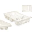 Miniatyrbillede 3 af 4: Afdrypningssstativ til køkkenvask Kinvara YMA04 1098 01 Hvid 40 x 8 x 29,5 cm (24 enheder)