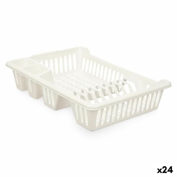 Afdrypningssstativ til køkkenvask Kinvara YMA04 1098 01 Hvid 40 x 8 x 29,5 cm (24 enheder)