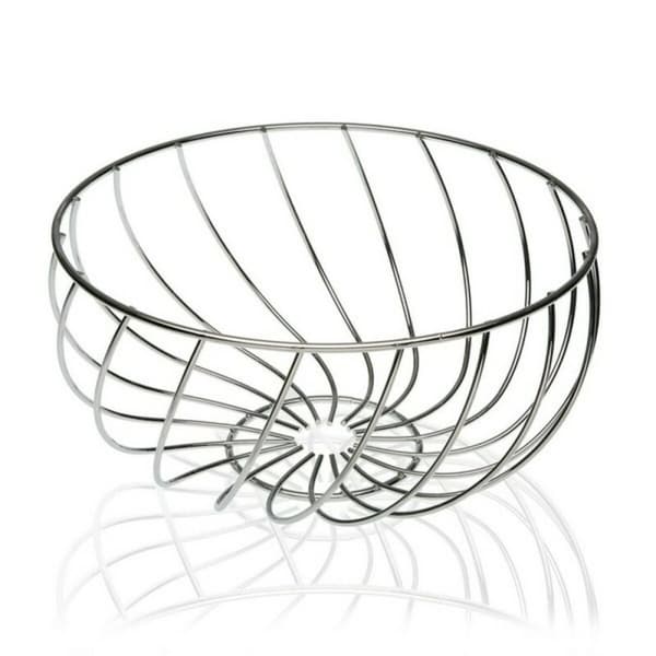Fruktbolle Metall Forkrommet (28 x 14 x 28 cm)