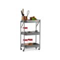 Miniatyrbilde 4 av 4: Vegetabilsk tralle Kinvara B1148I-TJ Grå Stål Plast 29,5 x 78,5 x 45,5 cm
