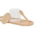 Miniatyrbilde 2 av 4: Sukkerbolle DKD Home Decor Grunnleggende Gjennomsiktig Naturell Bambus 3 Deler 8,5 cm 29 x 10 x 10 cm