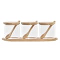 Miniatyrbilde 1 av 4: Sukkerbolle DKD Home Decor Grunnleggende Gjennomsiktig Naturell Bambus 3 Deler 8,5 cm 29 x 10 x 10 cm