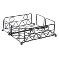 Miniatyrbilde 1 av 3: Serviettholder DKD Home Decor Geometrisk Svart Metall 18 x 18 x 7 cm