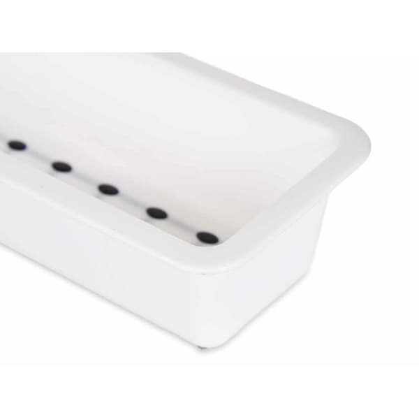 Bestikkorganisator Kinvara CN18819 Hvit Svart Naturlig gummi polypropylen 8,5 x 5 x 24 cm (36 Enheter)