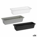 Miniatyrbilde 1 av 4: Bestikkorganisator Kinvara CN18819 Hvit Svart Naturlig gummi polypropylen 8,5 x 5 x 24 cm (36 Enheter)