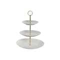 Miniatyrbilde 1 av 2: Fruktbolle DKD Home Decor 27 x 27 x 34 cm Porselen Blå Rosa Metall