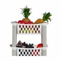 Miniatyrbilde 4 av 4: Vegetabilsk tralle Stefanplast Hvit Antrasitt Plast 40 x 29,5 x 68,5 cm (44 Unidades)