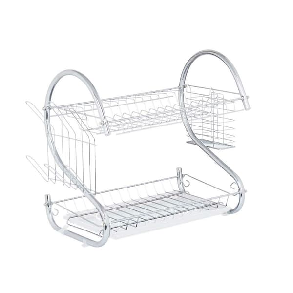 Dreneringsstativ for kjøkkenvask Kinvara W3816-1050 Hvit 45,5 x 24,5 x 37,5 cm