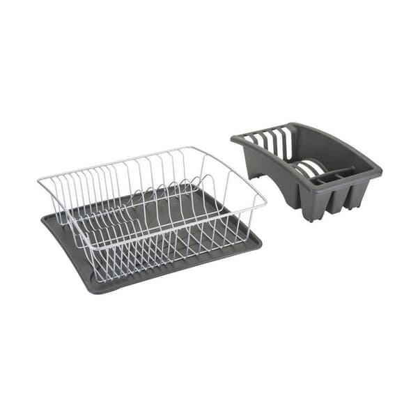 Kuivausteline tiskialtaaseen Metaltex Harmaa (35 x 30 x 11 cm)