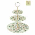Pikkukuva 2 / 4: Hedelmäkulho DKD Home Decor Vihreä Beige Metalli Posliini Perinteinen 27 x 27 x 34 cm