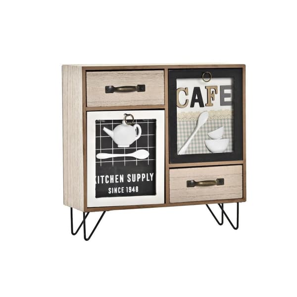 Keittiökalusteet DKD Home Decor Ruskea Musta Vihreä 30 x 10 x 29 cm Keittiö