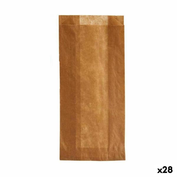 Uudelleenkäytettävä ruokapussisetti Kinvara 190939000486 Ruskea Celiuliozė 10 x 34 cm Kompostoitava (28 osaa)