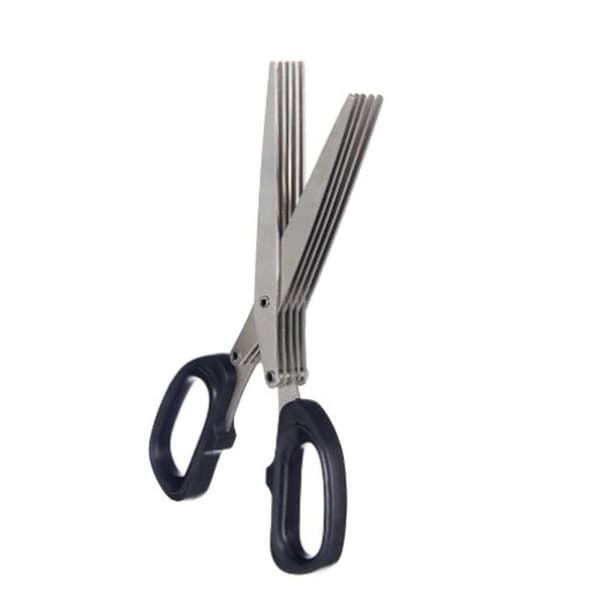 Keittiösakset Kinvara KT11-5661D Musta Hopeinen Metalli 7 x 18,5 x 1,7 cm (12 osaa)