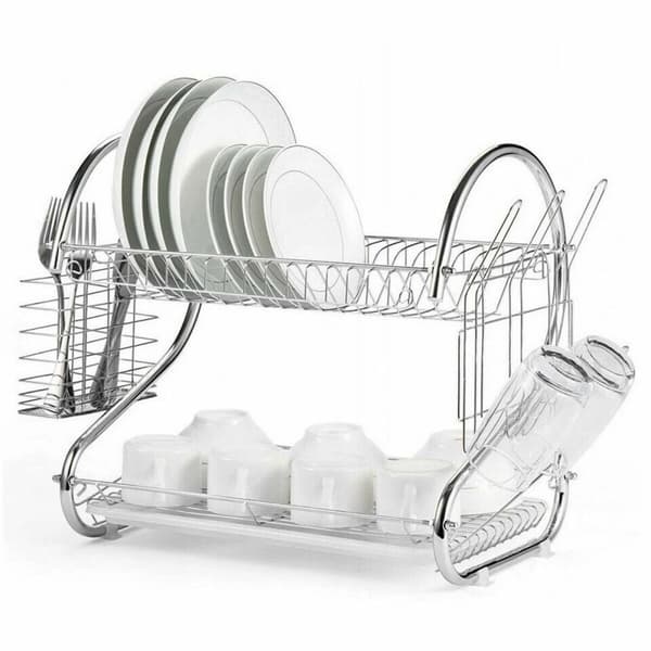 Kuivausteline tiskialtaaseen Feel Maestro MR-1025-38 38 x 24 x 39 cm Hopeinen