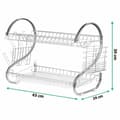 Pikkukuva 2 / 3: Kuivausteline tiskialtaaseen Feel Maestro MR-1025-43 43 x 24 x 39 cm Hopeinen