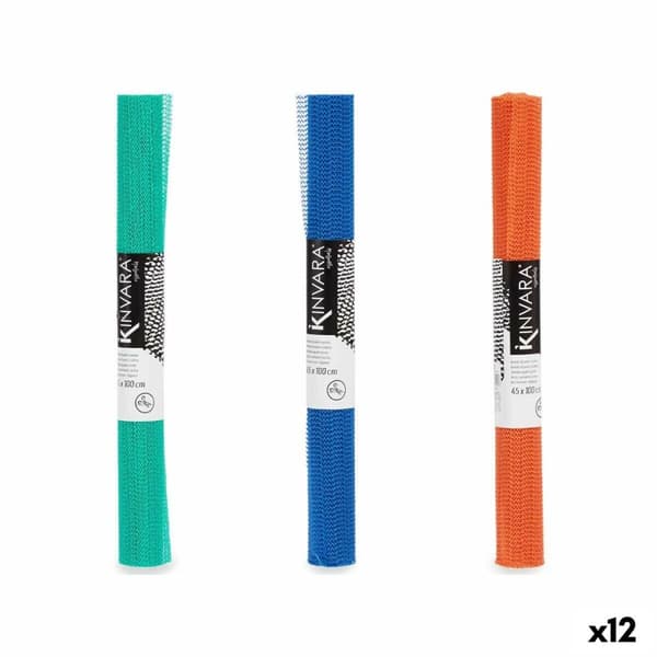 Luistamaton matto Kinvara SJ-A101-4 Vihreä Purppura Oranssi Kumi 45 x 0,1 x 100 cm (12 osaa)