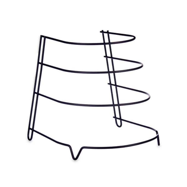 Stegepandeholder Kinvara W6140B-1PDQ Sort Jern 24 x 26,5 x 24 cm (7 enheder)