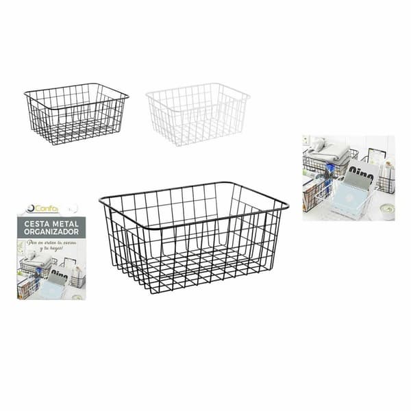 Multifunktionell korg Confortime 32 x 25 x 14 cm (12 antal)