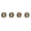 Pikkukuva 1 / 4: Lautasliinarengas DKD Home Decor Luonnollinen Juutti Mangopuu 6 x 3 x 6 cm 4 Kappaletta