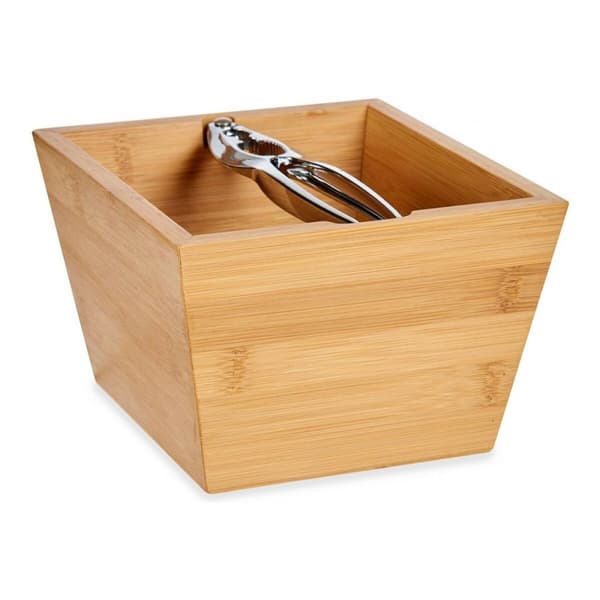 Nøddeknækker Kinvara JWKW-4410 Brun Metal Bambus 16 x 11 x 16 cm Nøddeknækker