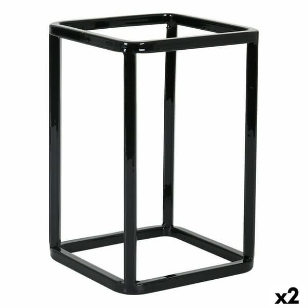 Køkkenredskaber Stand Inde Metal 12 x 12 x 18 cm Multibrug kurv (2 enheder)