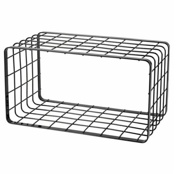Multifunktionel organizer Inde Sort 34 x 19 x 18 cm rist (2 enheder)