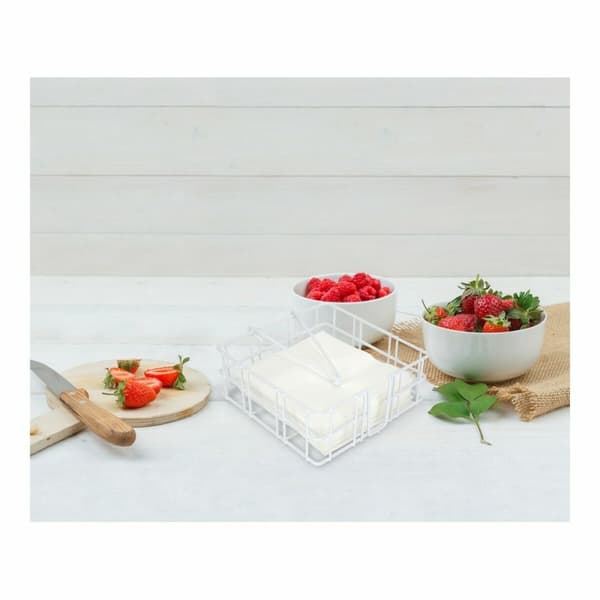 Serviettholder Confortime Hvit 18 x 18 x 6,5 cm (12 enheter)
