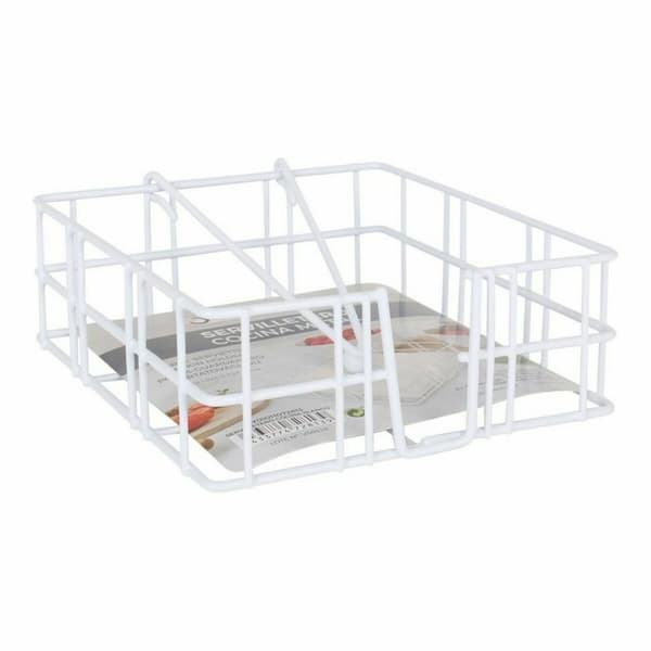 Serviettholder Confortime Hvit 18 x 18 x 6,5 cm (12 enheter)