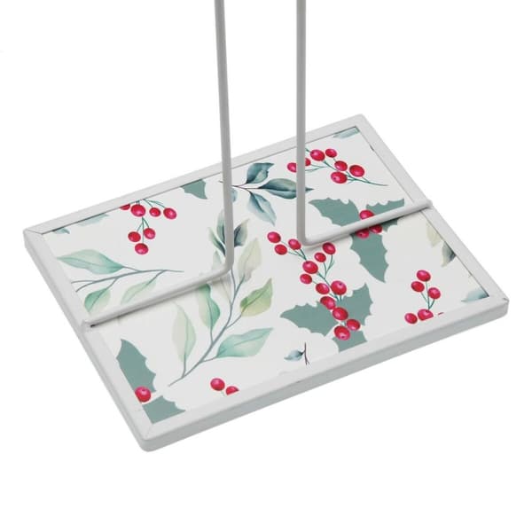 Keittiöpaperiteline Versa Acebo Metalli Teräs Puu MDF 16,5 x 31 x 13 cm