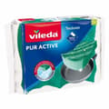 Miniatyrbillede 1 af 7: Svamp Vileda Pur Active Grøn Polyuretan (2 enheder)
