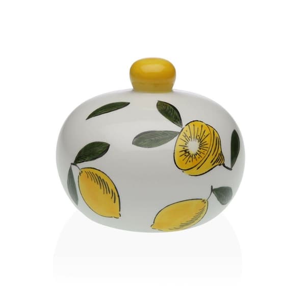 Rengøring til køkkenvask Versa Keramik Dolomite 11 x 10 x 11,5 cm Citron