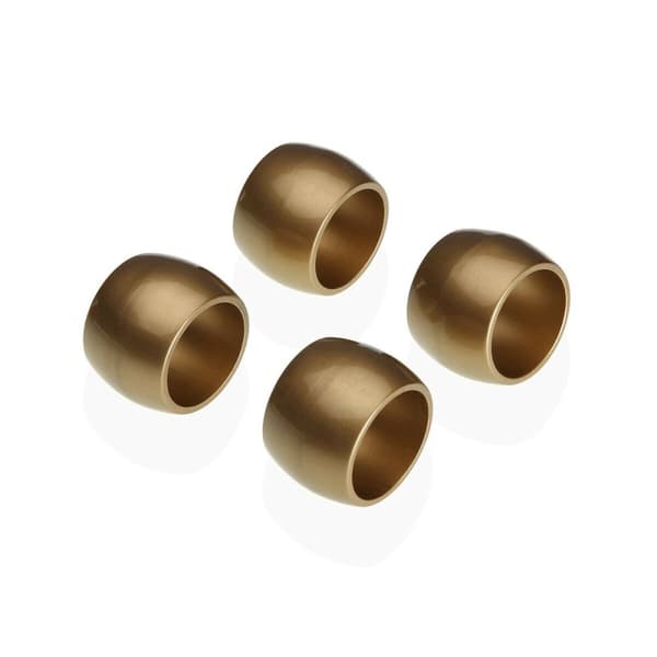 Serviettring Versa Gyllen polypropylen 4,7 x 3,2 x 4,7 cm 4 Deler