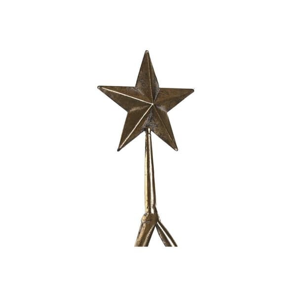 Frugtskål Home ESPRIT Gylden Metal 43 x 43 x 79 cm Juletræ