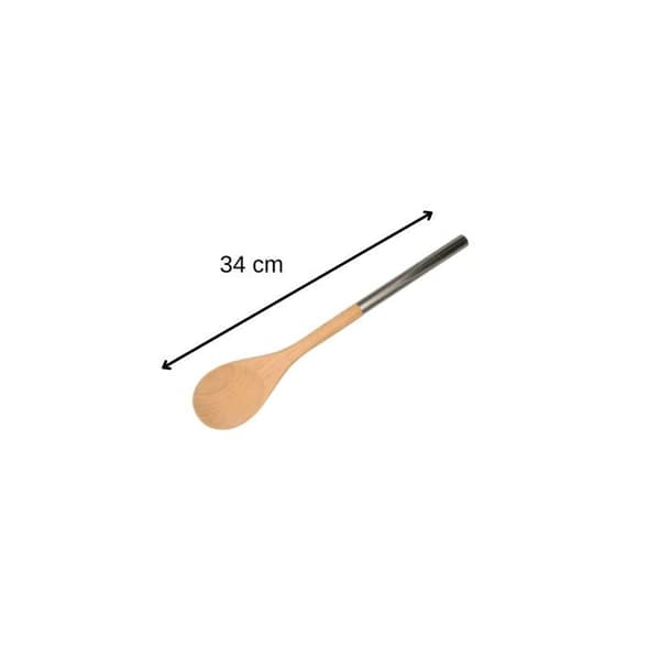 Träsked med rostfritt handtag 34 cm Fackelmann Boissellerie