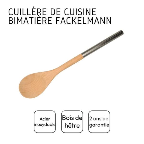 Träsked med rostfritt handtag 34 cm Fackelmann Boissellerie