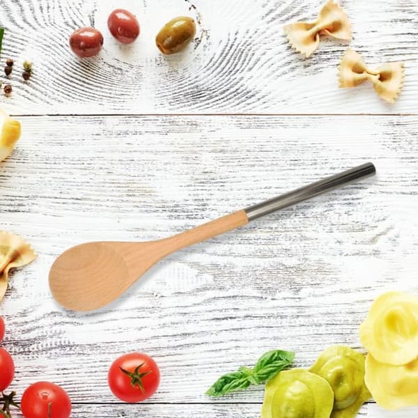 Träsked med rostfritt handtag 34 cm Fackelmann Boissellerie