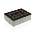 Miniatyrbillede 1 af 2: Æske til infusioner Versa Sort Træ MDF 18 x 7,5 x 24 cm